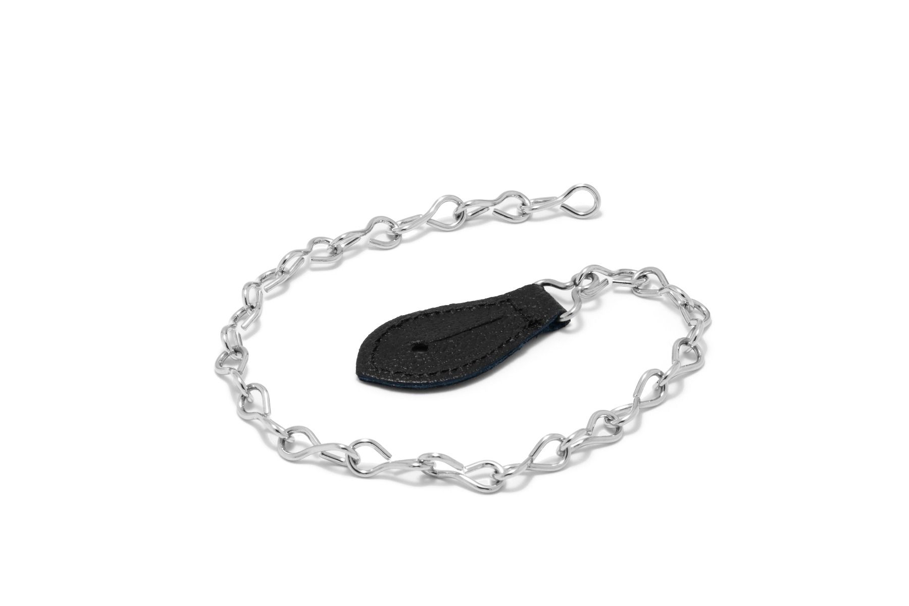 Chain with Leather Tab