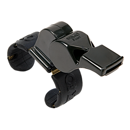 Fox 40 Pearl Black Fingergrip Whistle