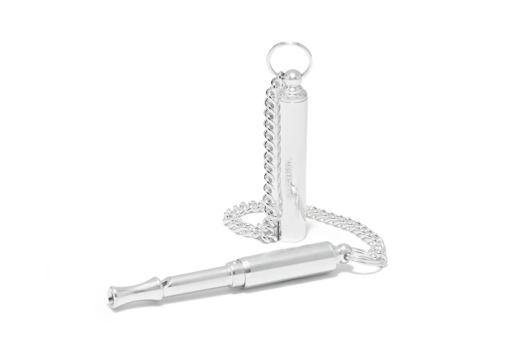Silver Plated Silent Dog Whistle with box