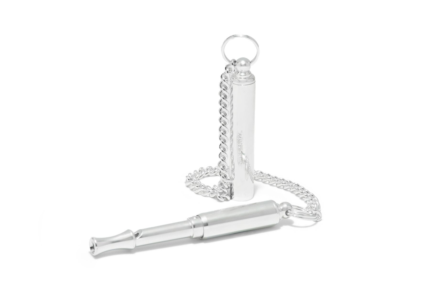 Silver Plated Silent Dog Whistle with box