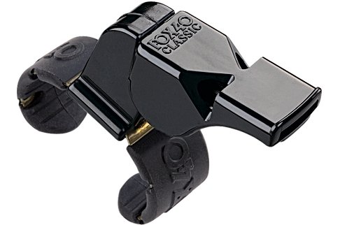 Fox 40 Classic Black Fingergrip Whistle